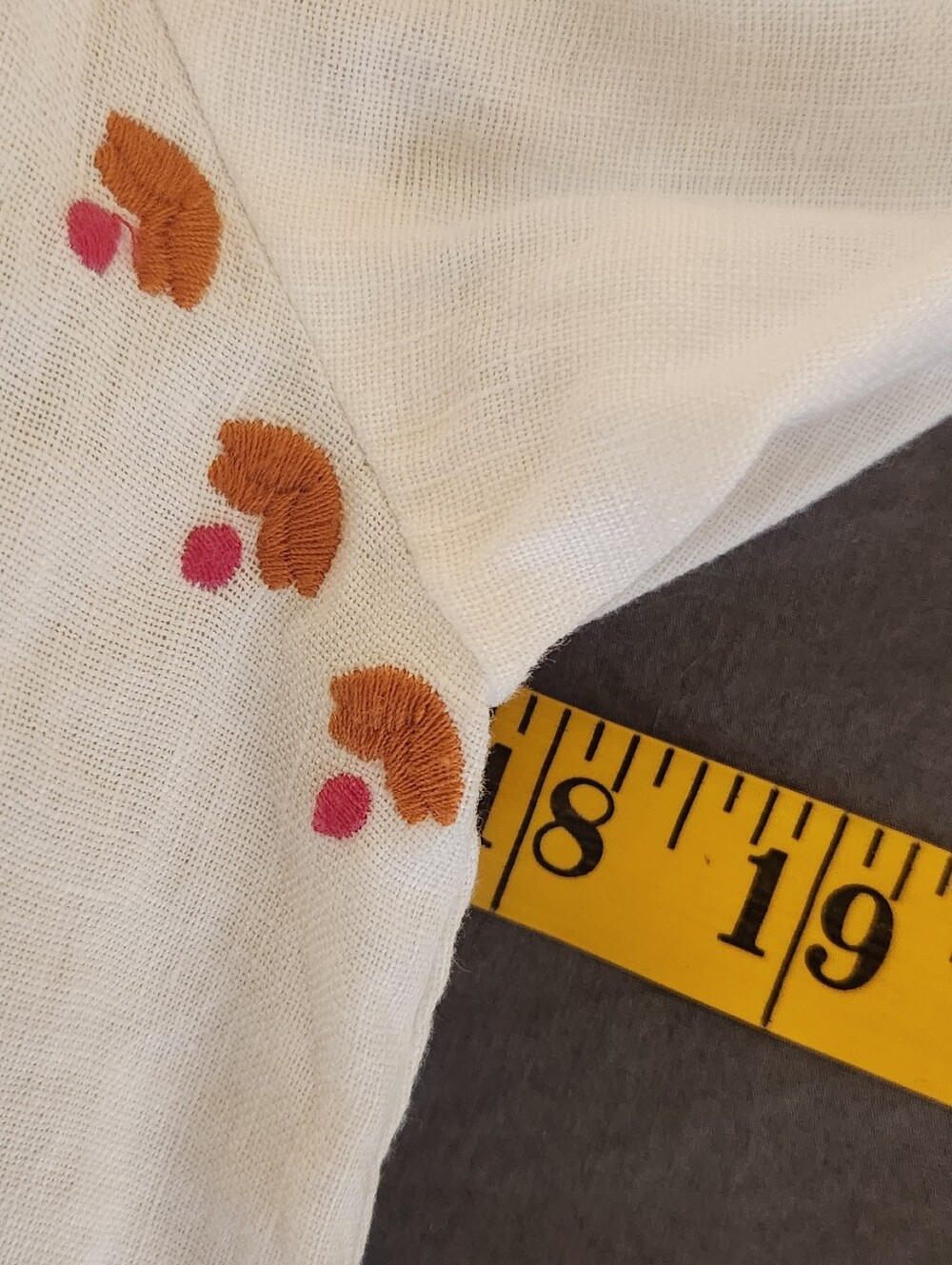 Madewell Embroidered Linen-Blend Raglan Ruffle Mini Dress - Picture 6 of 8